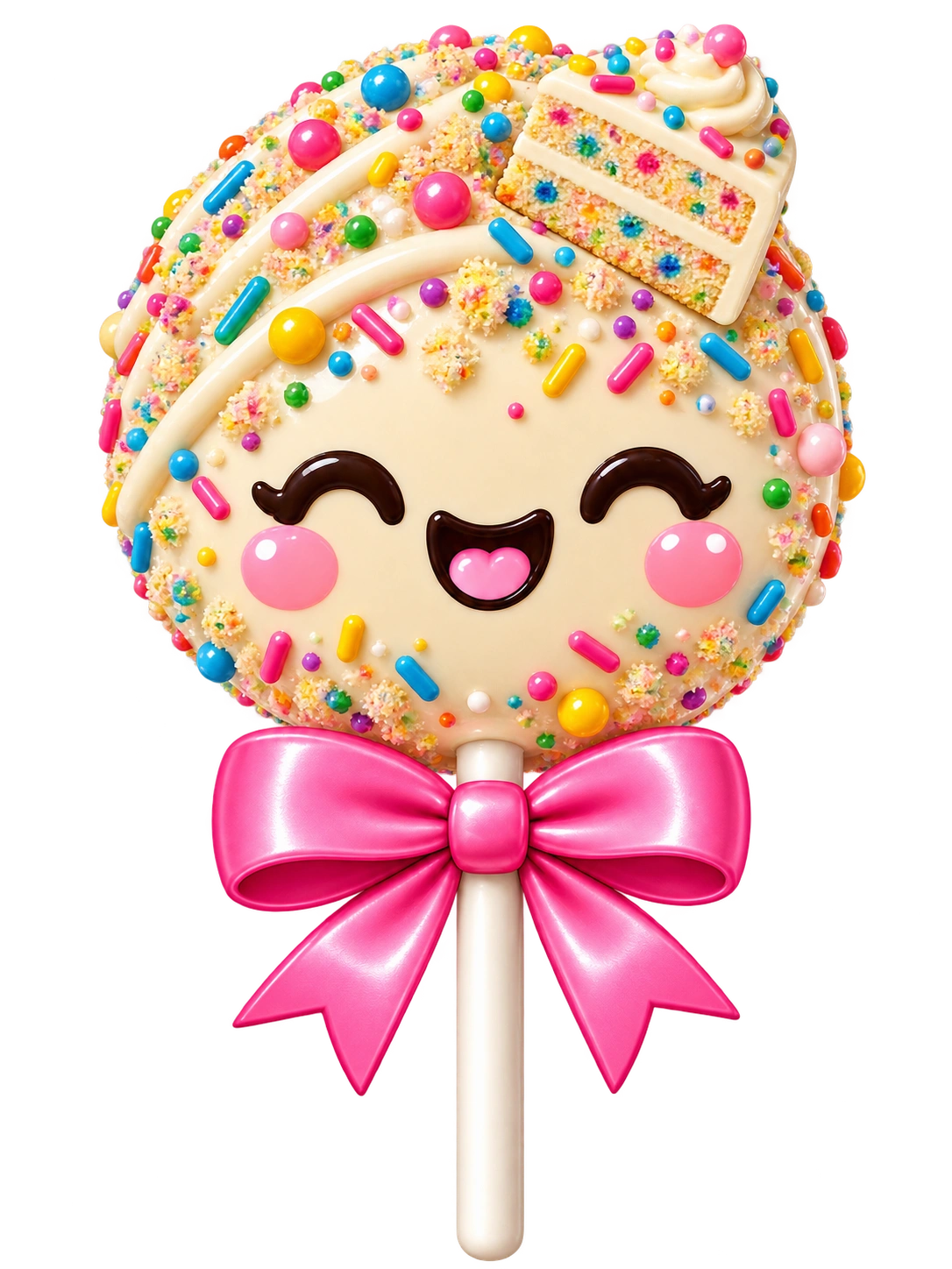 Birthday Cake cake pop mascot